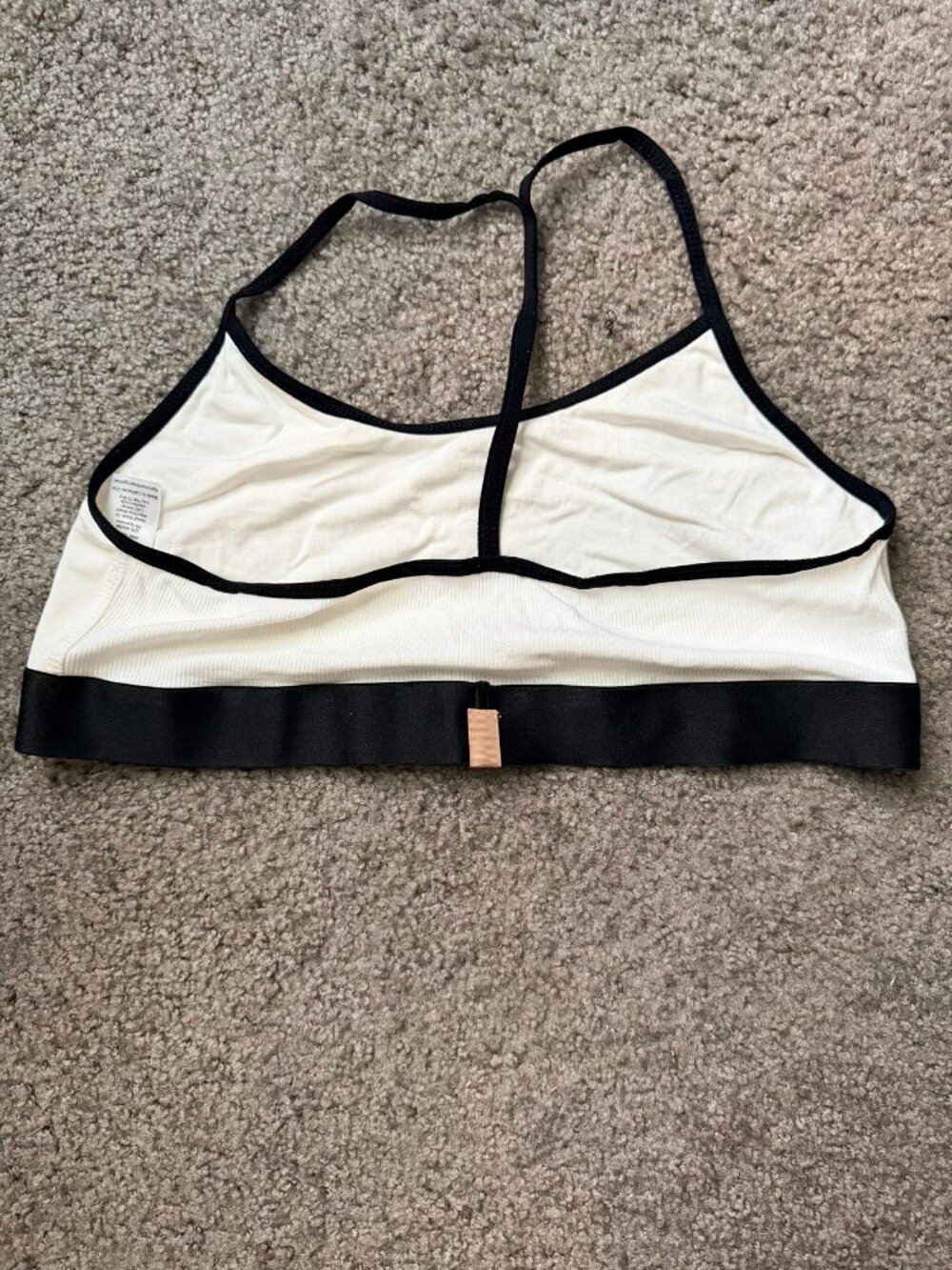 Lunya Siro Sleep Bralette Black/White Size M New in Package